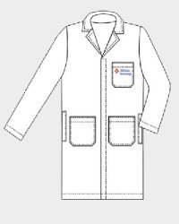 Moldes de Batas de trabajo de hombre