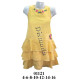 Molde de Vestido de tirantes camiseta niña con triple faldón | 01121