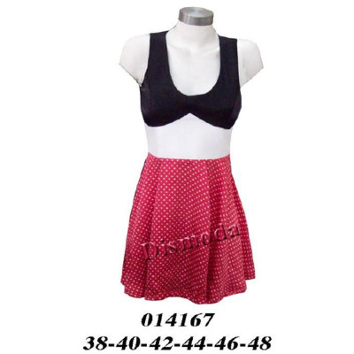 Molde de Vestido con corte bajo busto, faldón con pliegues | 014167