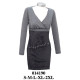 Molde de Vestido cruzado corte bajo busto | 014190