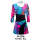 Molde de Vestido, corte diagonal en delantero | 014236