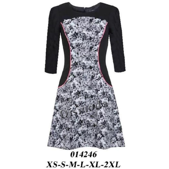 Molde de Vestido con cortes en delantero y espalda | 014246