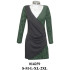 Molde de Vestido cruzado drapeado | 014259