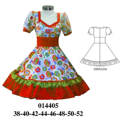 Molde de Vestido de huasa | 014405 Molde de Vestido de huasa | 014405