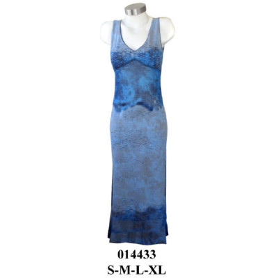 Molde de Vestido largo con corte bajo busto | 014433