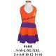 Molde de Vestido halter de niña de tres pisos | 01445