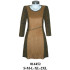 Molde de Vestido escote v corte princesa | 014452
