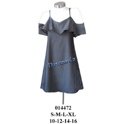 Molde de Vestidos con tirantes y hombros descubiertos | 014472 Molde de Vestidos con tirantes y hombros descubiertos | 014472