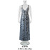 Molde de Vestido con cordones y corte en delantero | 014491