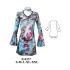 Molde de Vestido escote v manga con fruncido | 014557