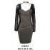 Molde de Vestido con copa ,aplicación de encaje | 014563