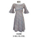 Molde de Vestido con fruncido en manga | 014585