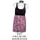 Molde de Vestido camiseta espalda musculosa corte y elasticado bajo busto | 01471