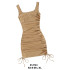 Molde de Vestido ajustado con cordón lateral fruncido | 014743