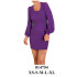 Molde de vestido con mangas abuchadas | 014754