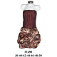 Molde de Vestido globe strapless | 01490