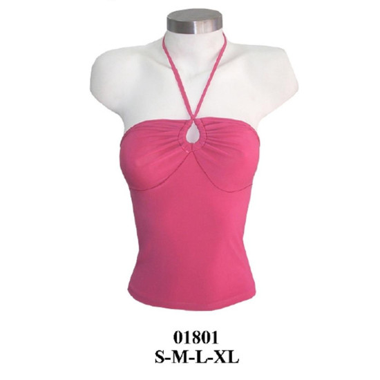 Molde de Camiseta con corte bajo busto con amarra en delantero; | 01801