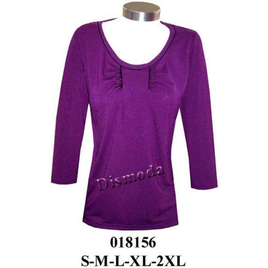 Molde de Camiseta con pinzas y fruncido en delantero | 018156