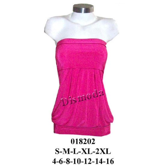 Molde de Top con corte y pliegues bajo busto | 018202