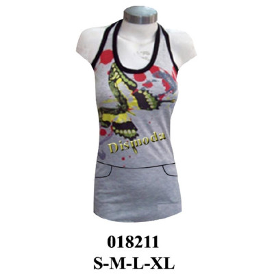 Molde de Camiseta musculosa con bolsillo | 018211