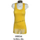Molde de Camiseta musculosa con flecos | 018244