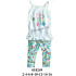 Molde de Conjunto niña leggins y camiseta con cordones | 018249