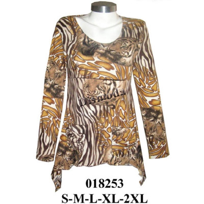 Molde de Camiseta con corte bajo busto y faldón en puntas | 018253 Molde de Camiseta con corte bajo busto y faldón en puntas | 018253