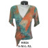 Molde de Camiseta kimono cruzada con tajos en mangas | 01826