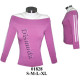 Molde de Camiseta dama manga raglan | 01828