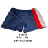 Molde de Short de tiro medio con cintura elástica y paneles laterales en contraste rojo y gris | 018290