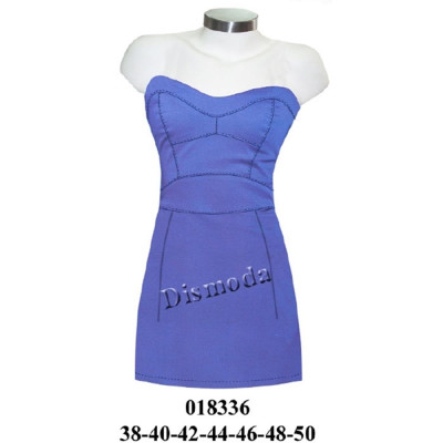 Molde de Vestido strapless con cortes | 018336 Molde de Vestido strapless con cortes | 018336