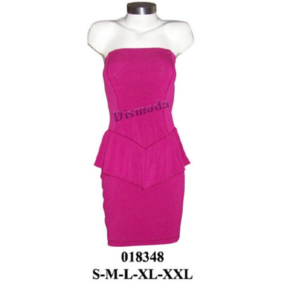 Molde de Vestido strapless con faldón | 018348