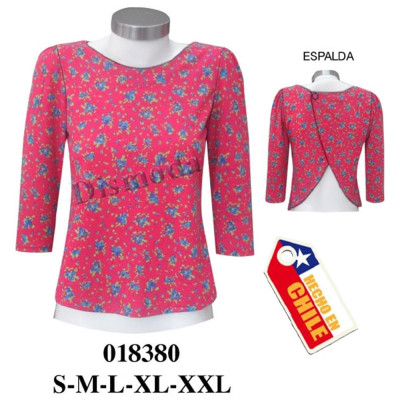 Molde de Camiseta espalda cruzada | 018380