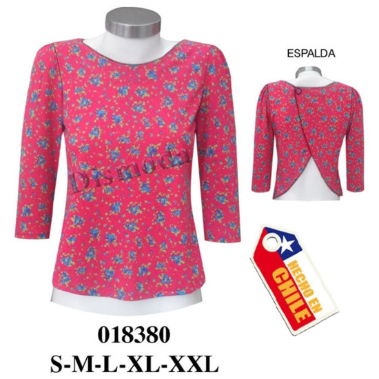 Molde de Camiseta espalda cruzada | 018380