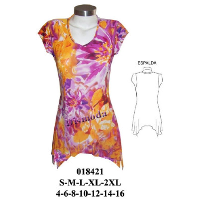Molde de Camiseta en punta manga pestaña | 018421