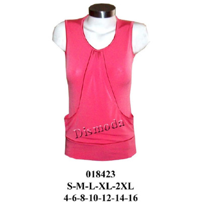 Molde de Camiseta con delantero doble y pretina | 018423