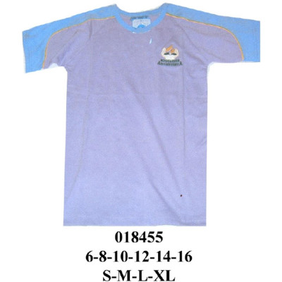 Molde de Camiseta de manga corta raglán y ribetes contrastantes en hombros y mangas | 018455