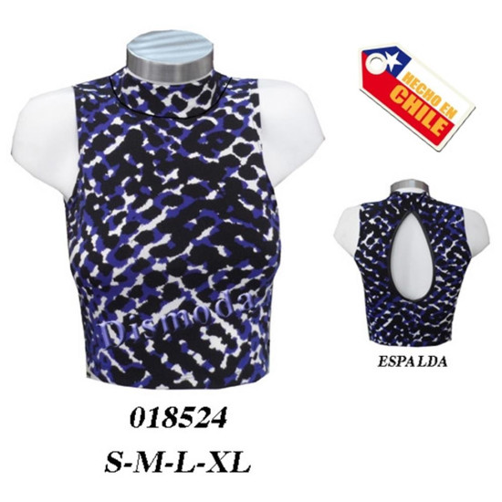 Molde de Camiseta cuello mao con abertura en espalda | 018524 Molde de Camiseta cuello mao con abertura en espalda | 018524