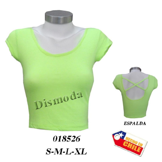 Molde de Camiseta juvenil, con escote y cordones en espalda | 018526
