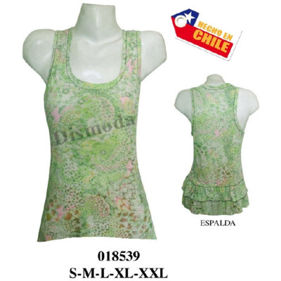 Molde de Camiseta con vuelos en espalda | 018539