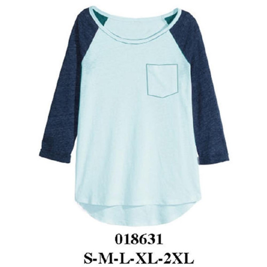 Molde de Camiseta manga raglan | 018631