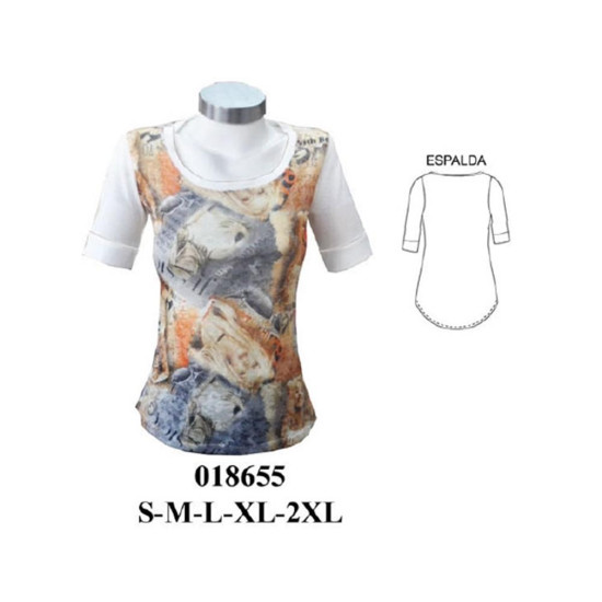 Molde de Camiseta dama | 018655 Molde de Camiseta dama | 018655