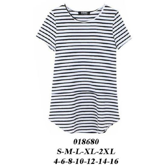 Molde de Camiseta básica basta redonda | 018680
