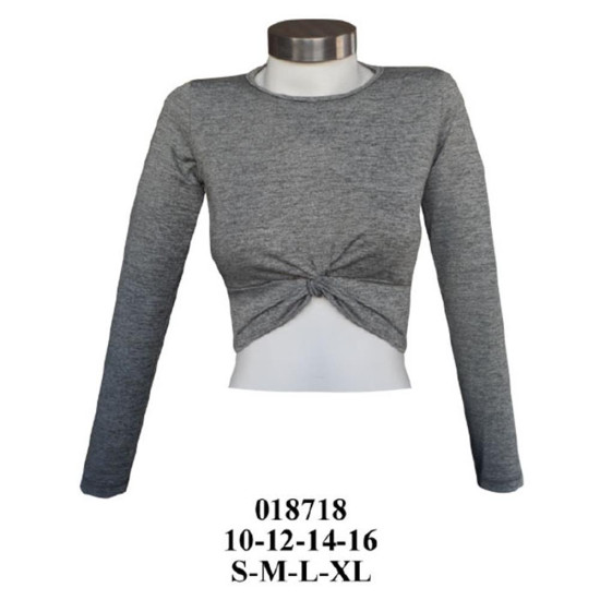 Molde de Crop top pretina con nudo | 018718