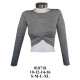 Molde de Crop top pretina con nudo | 018718