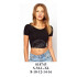 Molde de crop top con manga corta | 018743