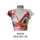 Molde de Crop top cruzado con pretina | 018744