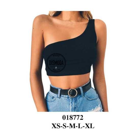 Molde de Crop top hombro asimétrico | 018772