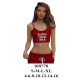 Molde de Crop top con cordones | 018778