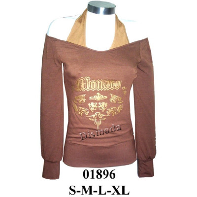 Molde de Camiseta manga raglan escote bote, delantero doble, amarrada en cuello | 01896 Molde de Camiseta manga raglan escote bote, delantero doble, amarrada en cuello | 01896